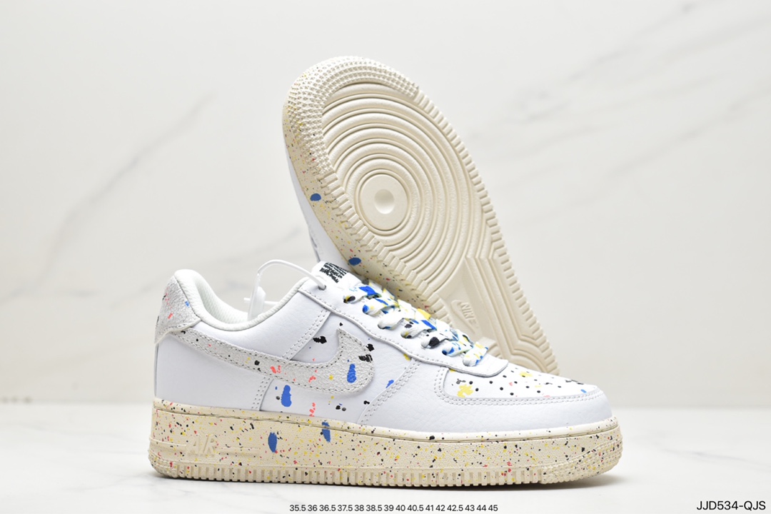 130 全新 Air Force 1’07”Paint Splatter”空军一号CZ0339-001