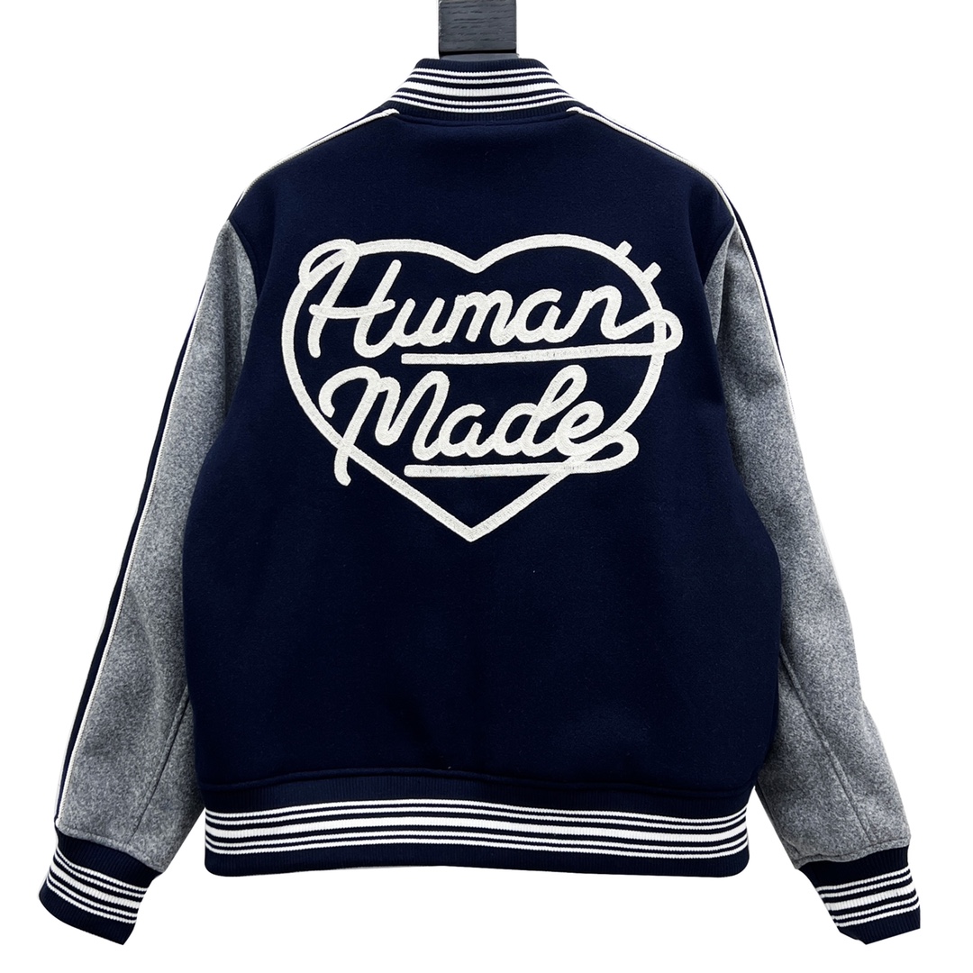 Human Made 22Fw 爱心鸭子刺绣棒球服