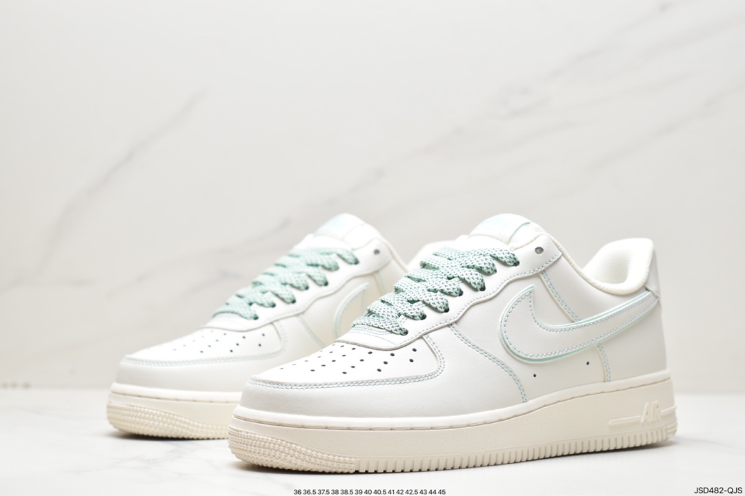 200  Air Force 1'07 Low”Milk White/Mint”空军一号经典低帮板鞋315122-707