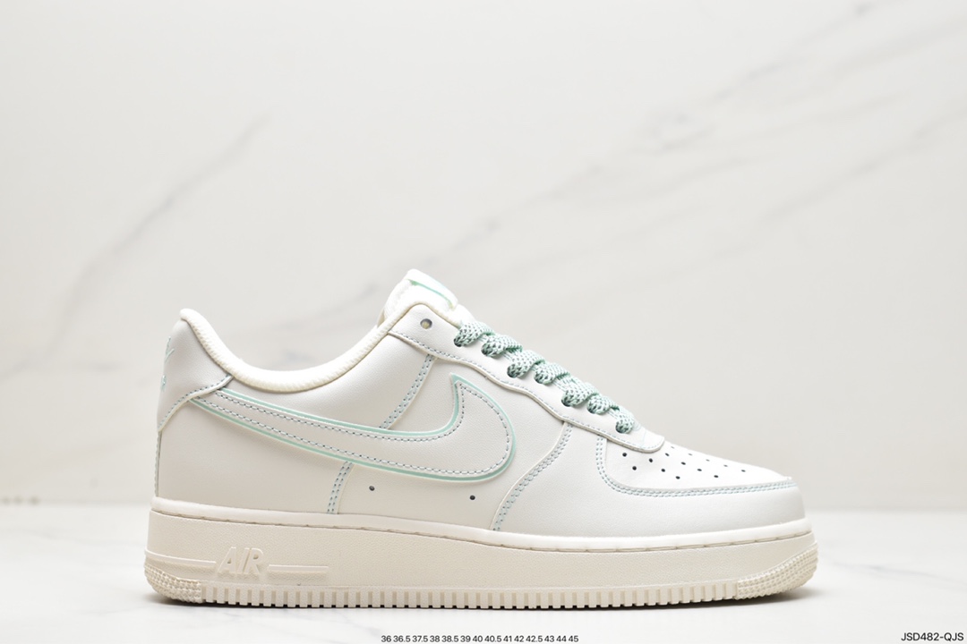 200  Air Force 1'07 Low”Milk White/Mint”空军一号经典低帮板鞋315122-707