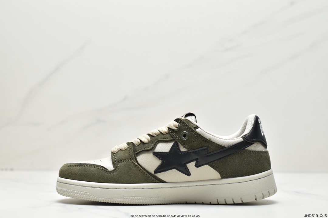 Harajuku trend brand A Bathing Ape BAPE Sk8 Sta Low SK8 series low-top casual sports skateboard shoes