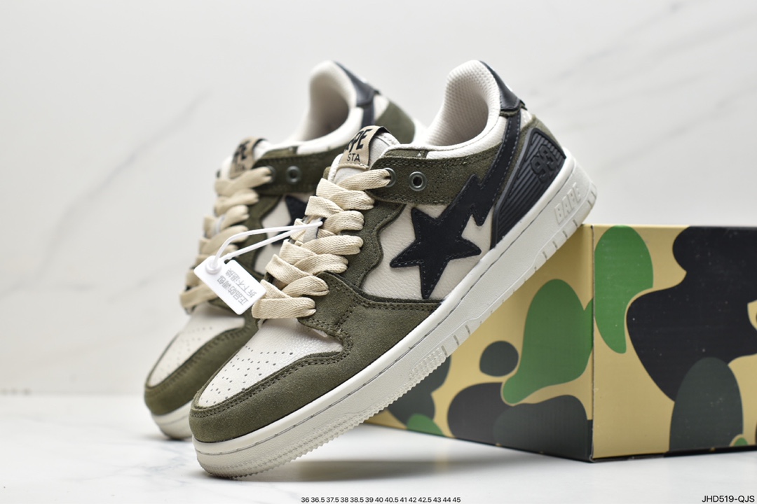 Harajuku trend brand A Bathing Ape BAPE Sk8 Sta Low SK8 series low-top casual sports skateboard shoes