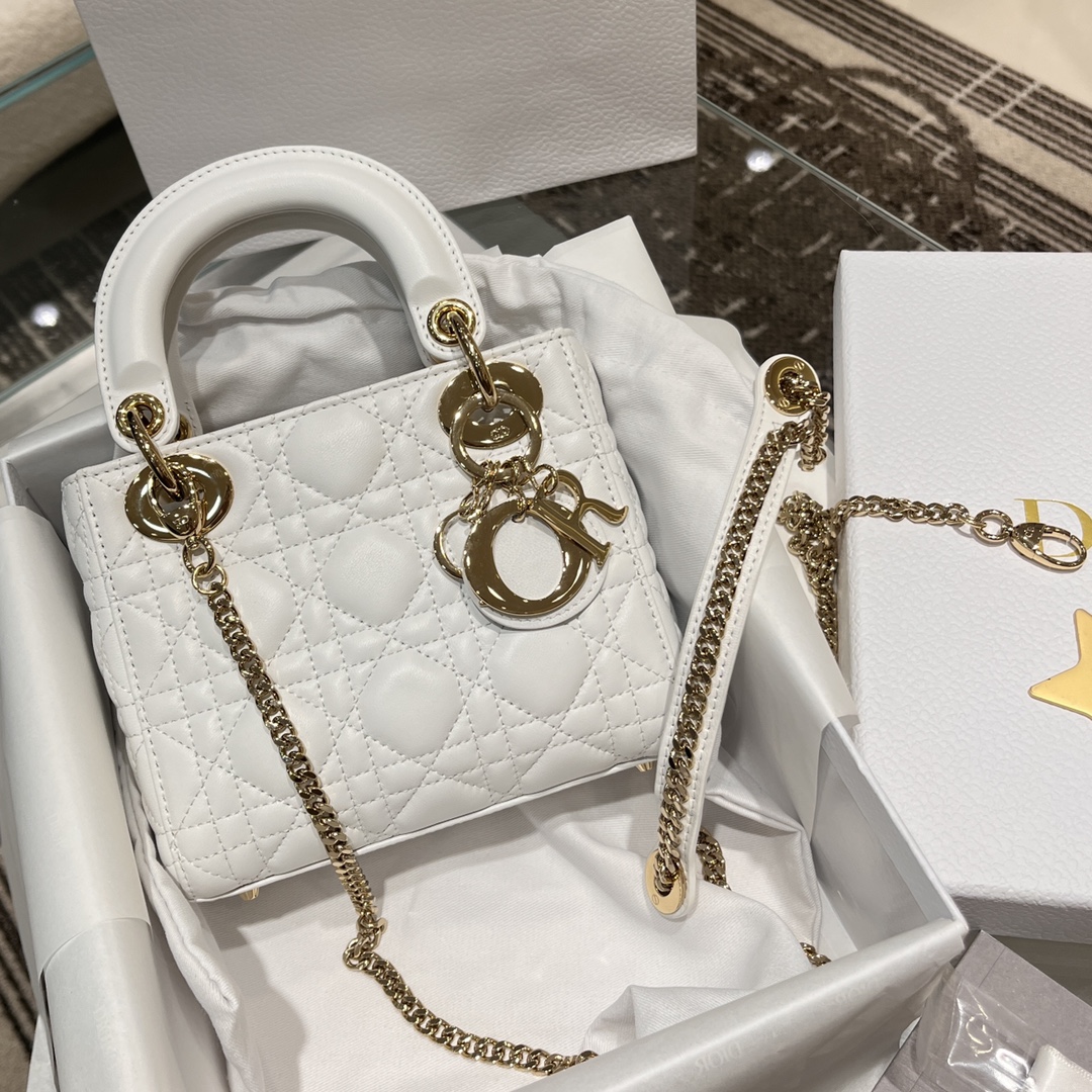 [𝗟𝗮𝗱𝘆 𝗗𝗿 Tres rejillas de piel de oveja totalmente de acero] Blanco Producido por Guangdi Artesanía de alta gama …