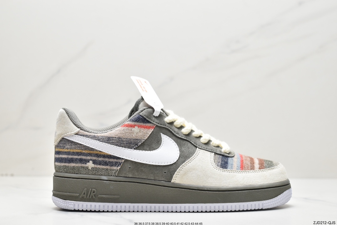 240 Nike Air Force 1'07 Low ”cardigan” 羊毛衫休闲板鞋 CW1188-222