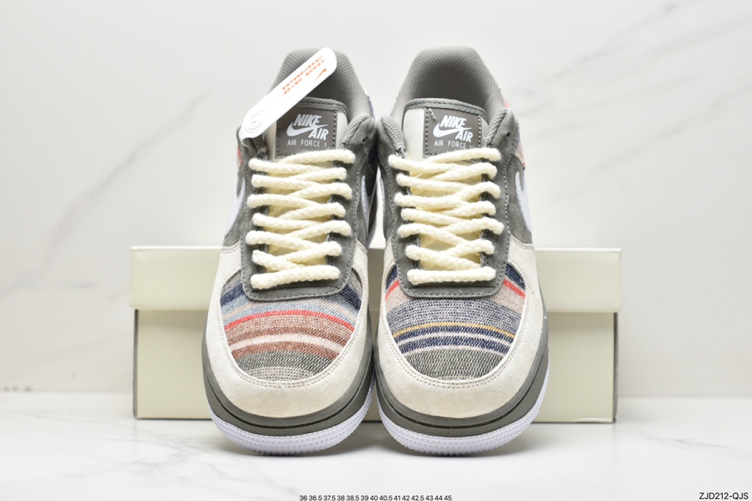 240 Nike Air Force 1'07 Low ”cardigan” 羊毛衫休闲板鞋 CW1188-222