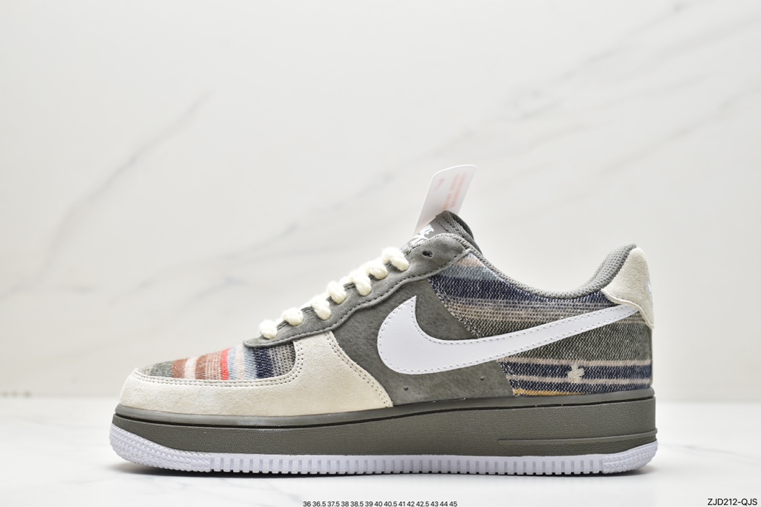 240 Nike Air Force 1'07 Low ”cardigan” 羊毛衫休闲板鞋 CW1188-222