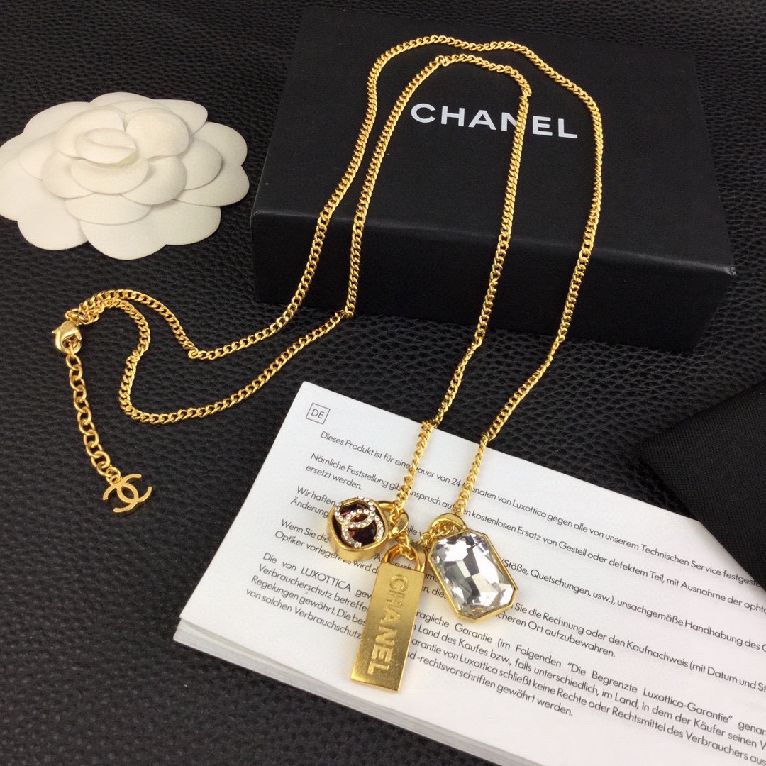 Chanel香奈儿彩钻项链今日新品新
