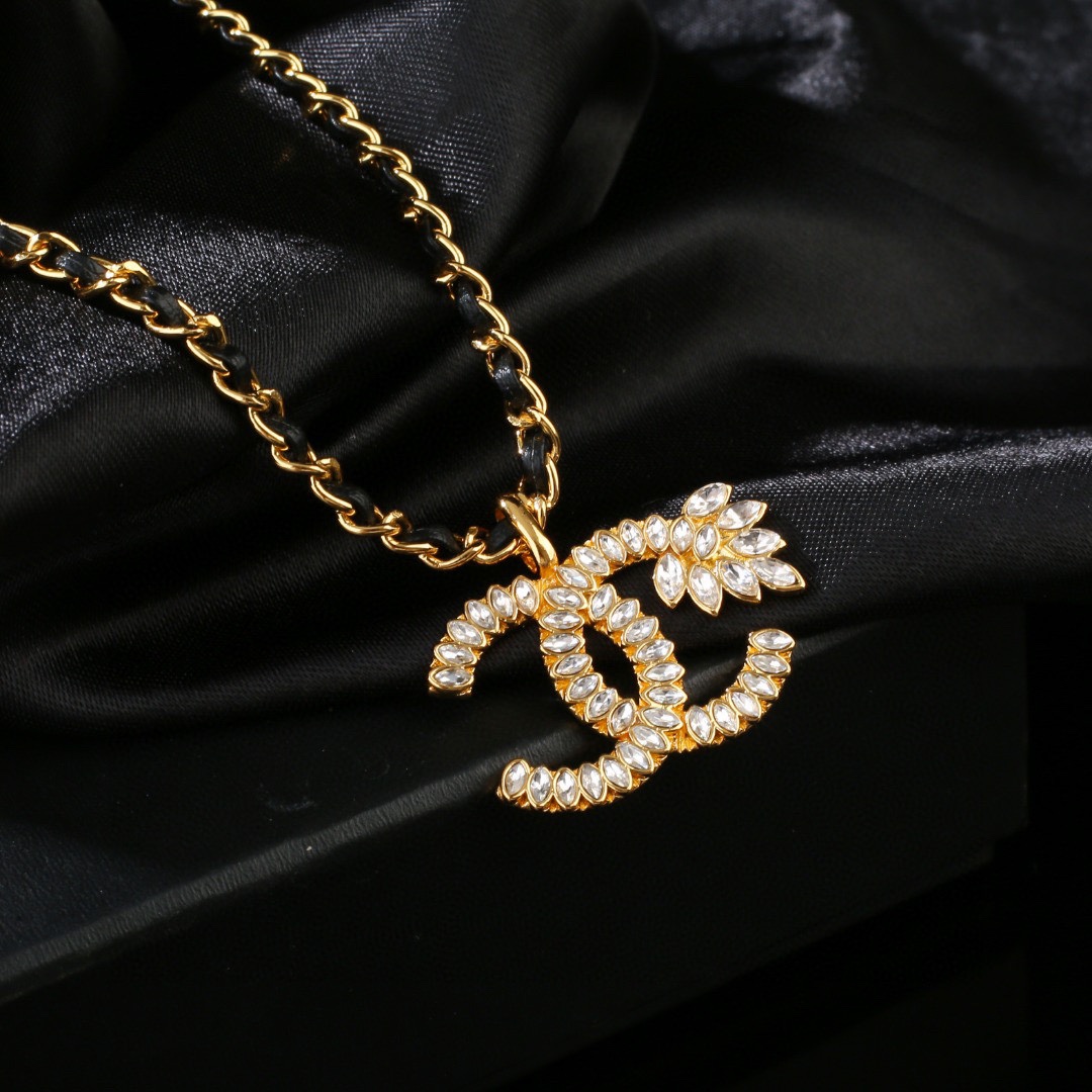 小香Chanel新款小羊皮项链专柜同步上新双C项链精工打造原版一致黄铜材质