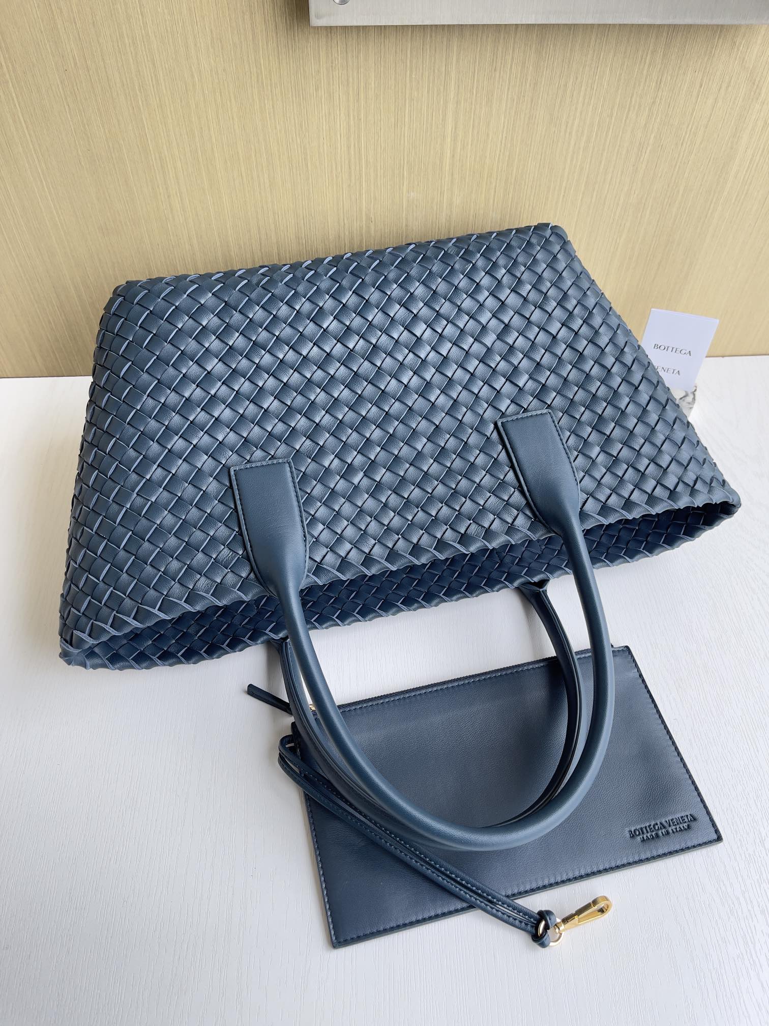 Bottega Veneta Hand-woven lambskin inside and out