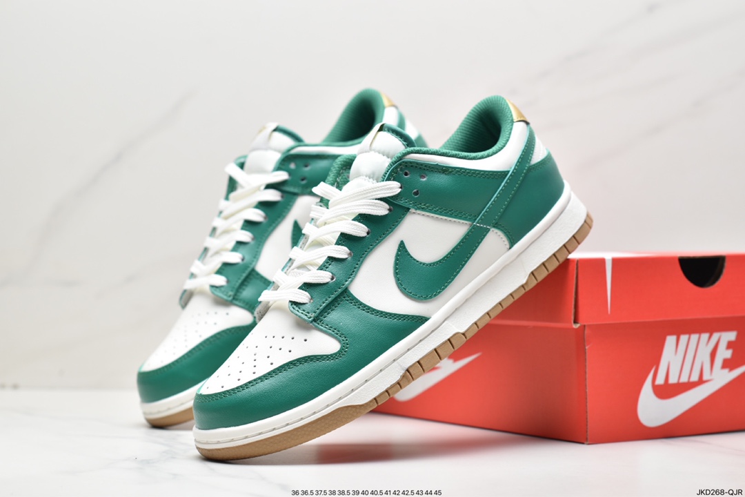 160 Nike Dunk Low “Green and Gold” 白绿金 FB7173-131