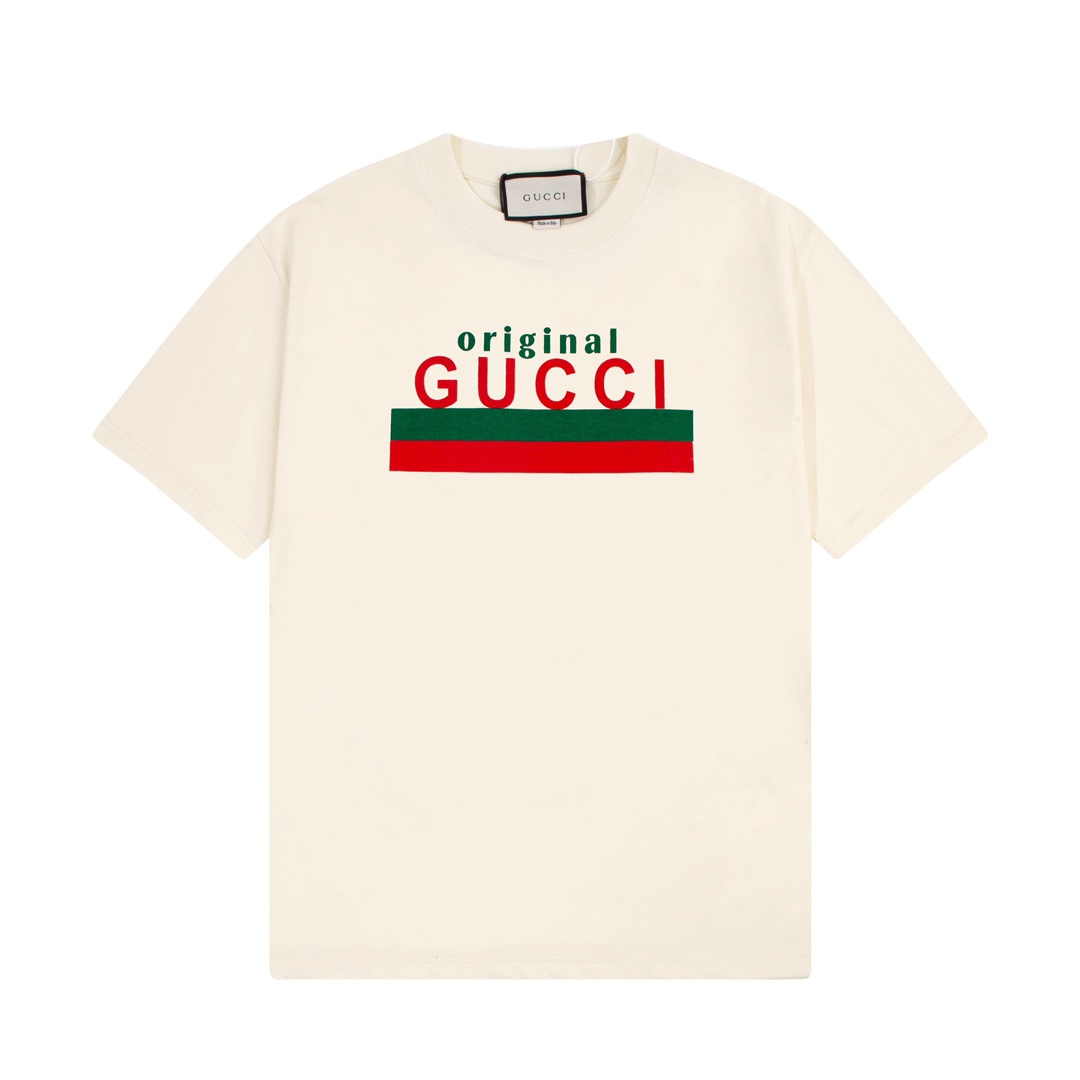 Gucci 古驰 “Original Gucci”格言印花字母Logo印花短袖