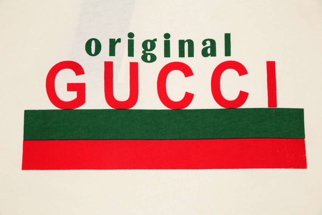 Gucci 古驰 “Original Gucci”格言印花字母Logo印花短袖