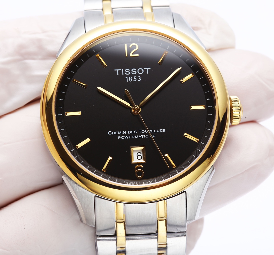 TISSOTITSOT Drew Series White Steel Gold Couple Watch T099: Elegant Design and Swiss Craftsmanship - 图片 2