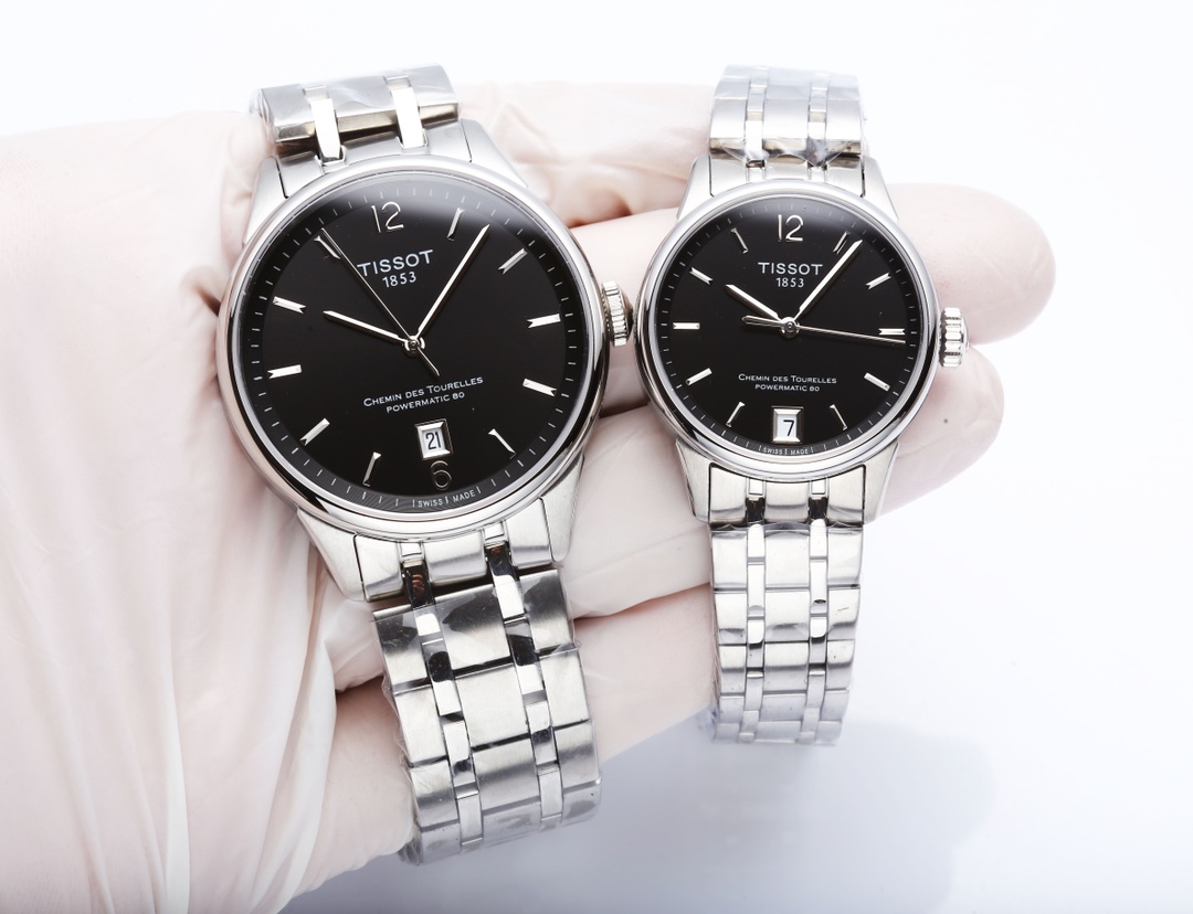 TISSOTITSOT Drew Series Couple Watch with White Steel and Sapphire Glass Mirror - 图片 5