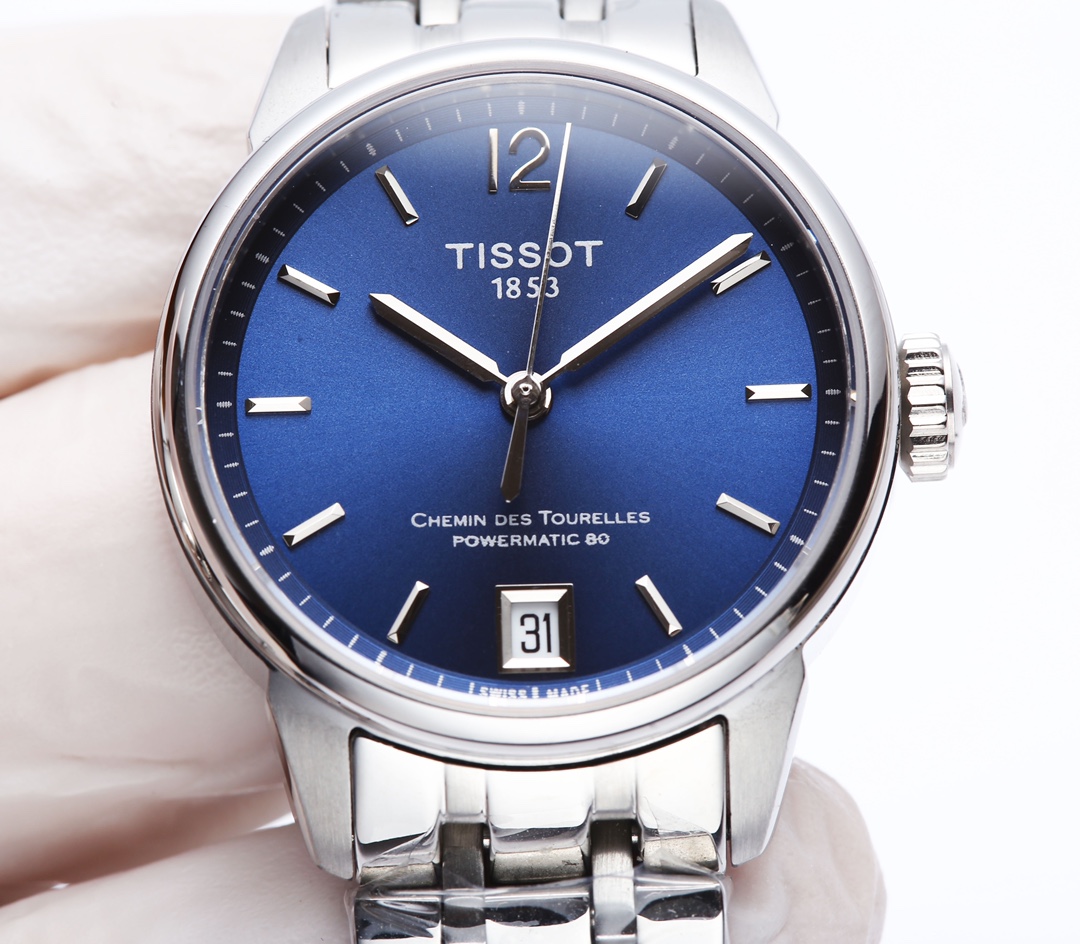 TISSOTITSOT Drew Series Couple Watch with White Steel and Sapphire Glass Mirror - 图片 2
