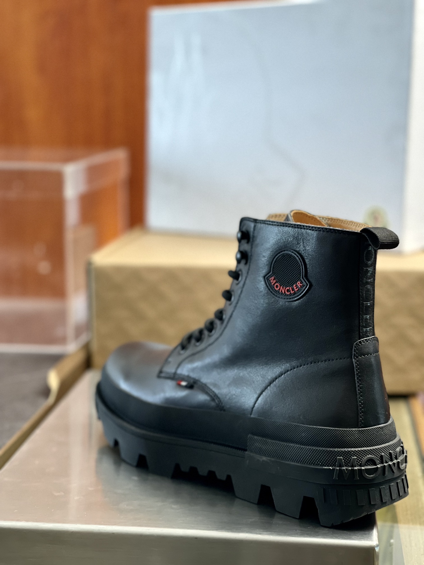 Botas con cordones para hombre Moncler Mon Corp reales ♞talla: 39 ~ 45 Precio de referencia del sitio web ofi…
