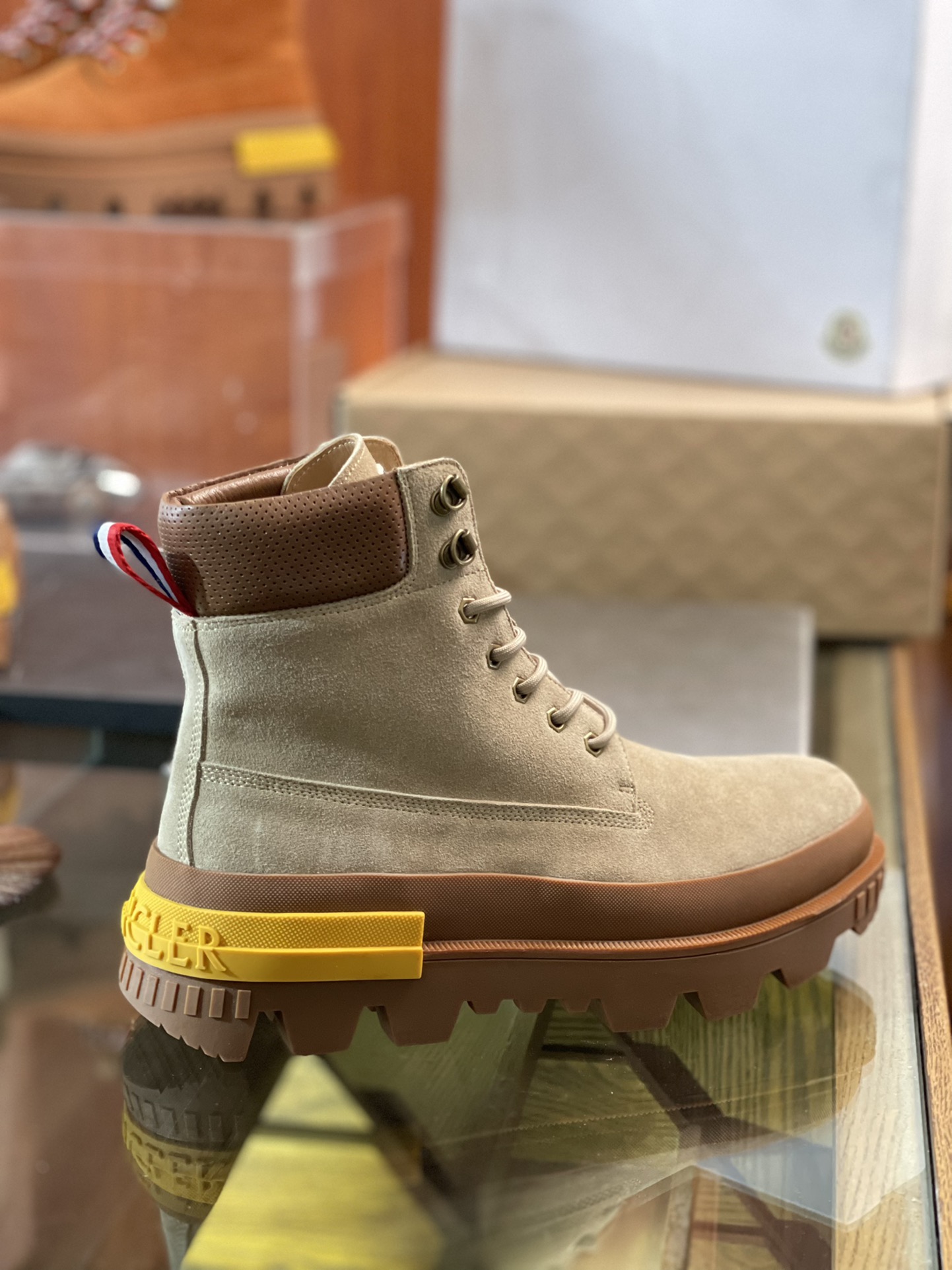 Botas con cordones para hombre Moncler Mon Corp reales ♞talla: 39 ~ 45 Precio de referencia del sitio web ofi…