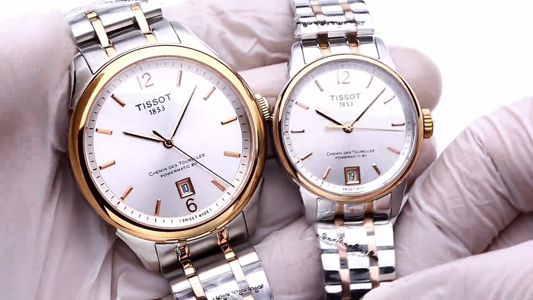 Tissot Drew Series: White Steel 530 Couple’s Watch with Sapphire Glass, Swiss Made.