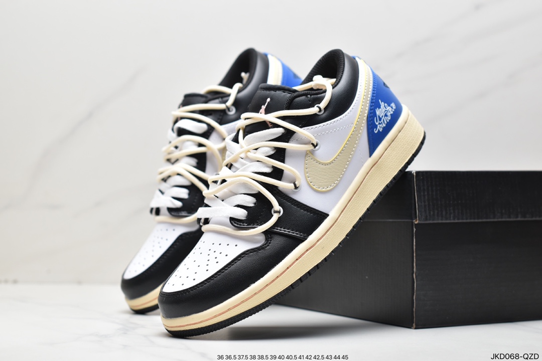 160 Air Jordan 1 Low 解构抽绳低帮 AJ1乔1低帮休闲板鞋553558-062