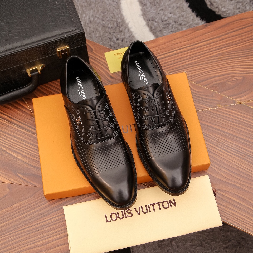 [LV] 2022 zapatos formales de negocios de gama alta estilo noble y elegante, practicidad y estilo y 