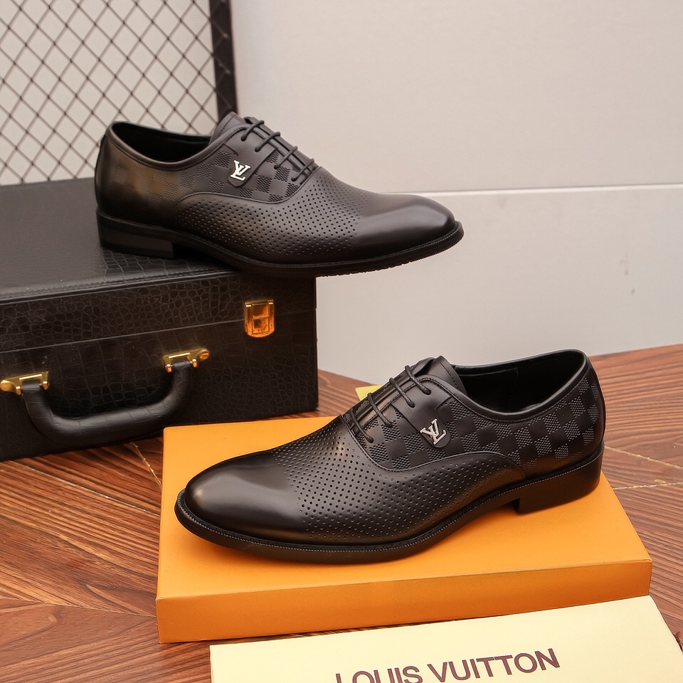 [LV] 2022 zapatos formales de negocios de gama alta estilo noble y elegante, practicidad y estilo y 