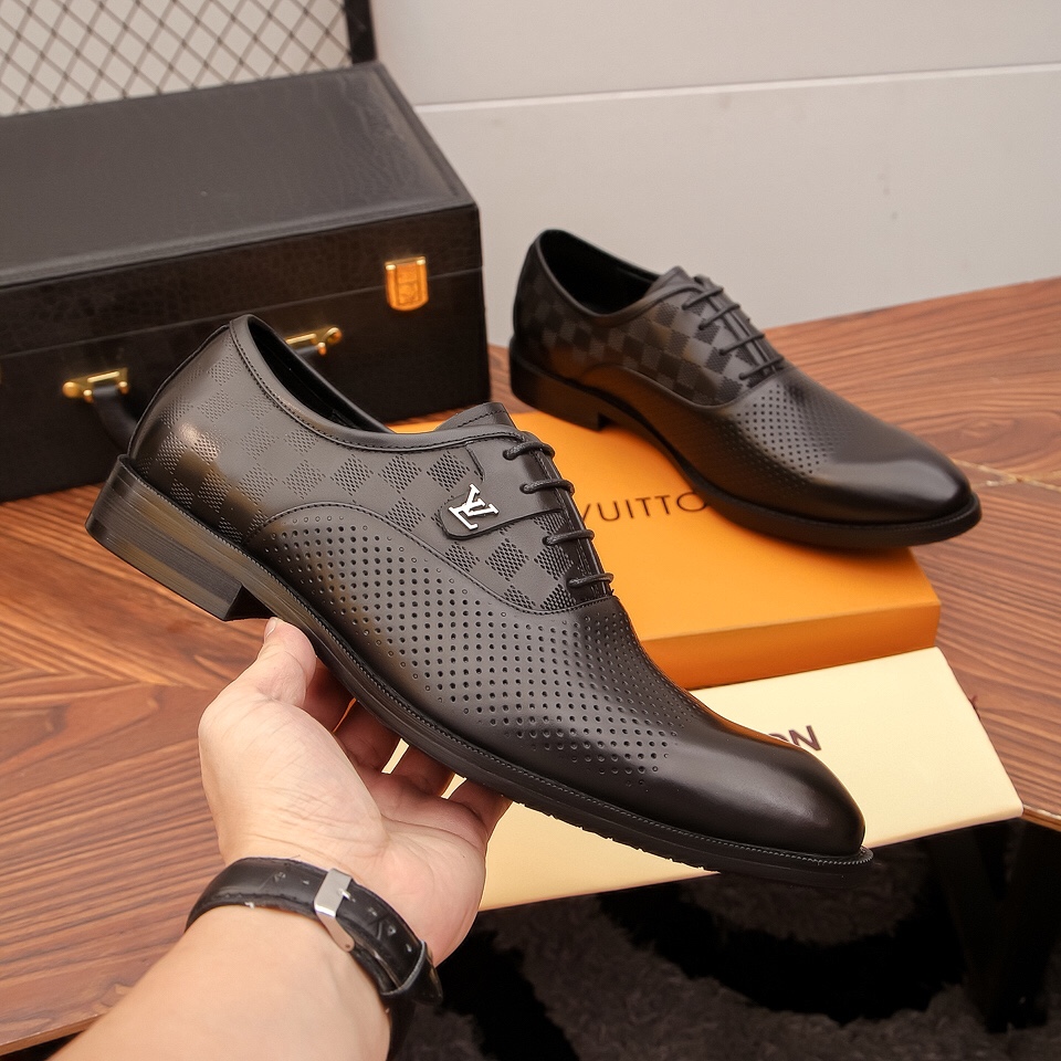 [LV] 2022 zapatos formales de negocios de gama alta estilo noble y elegante, practicidad y estilo y 