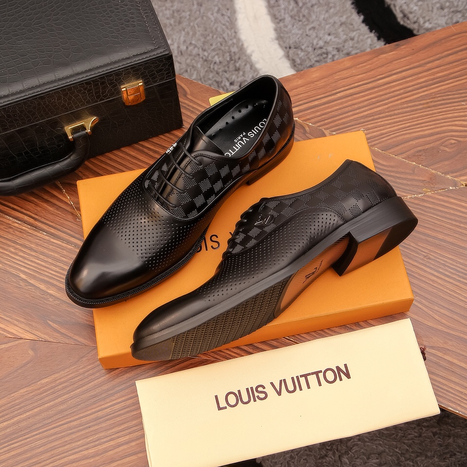 [LV] 2022 zapatos formales de negocios de gama alta estilo noble y elegante, practicidad y estilo y 