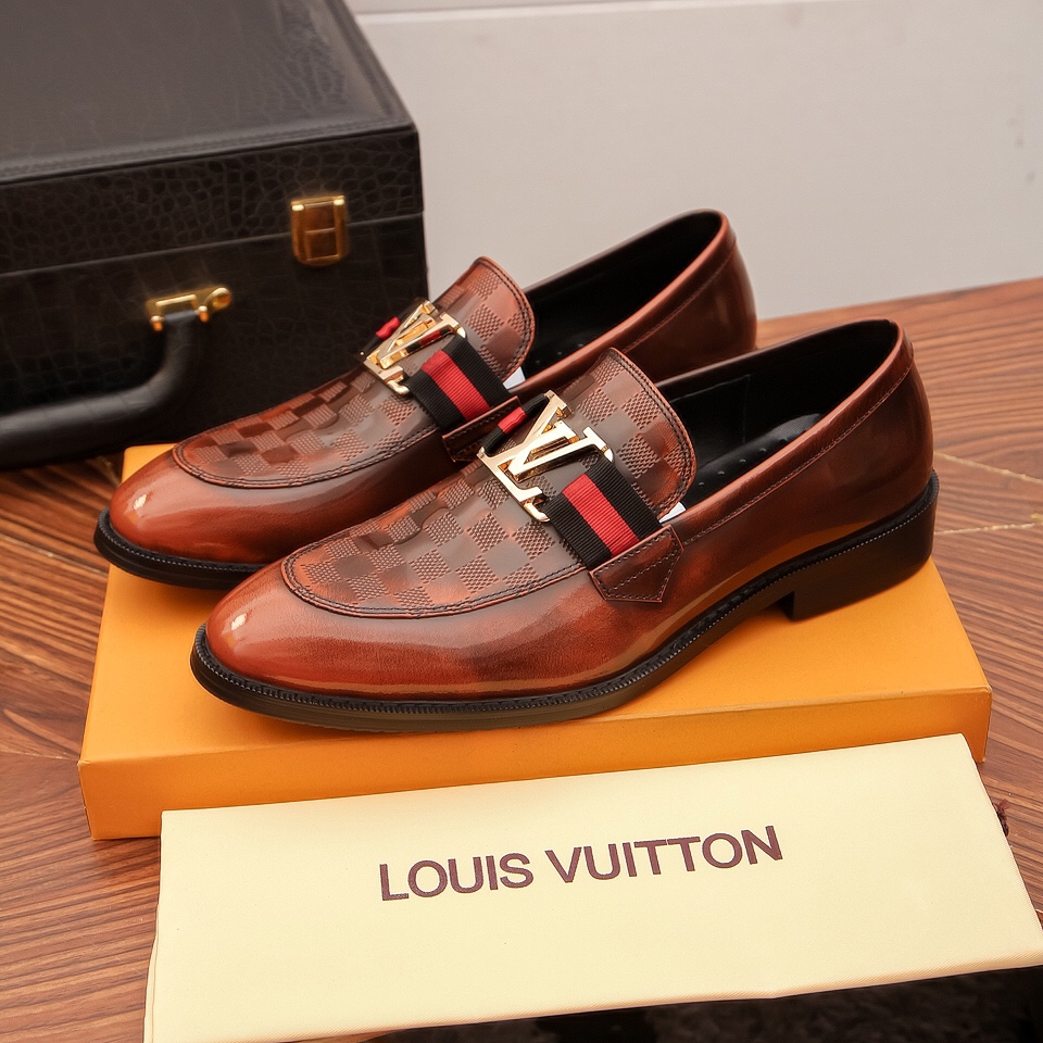 [LV] 2022 zapatos formales de negocios de gama alta estilo noble y elegante, practicidad y estilo y