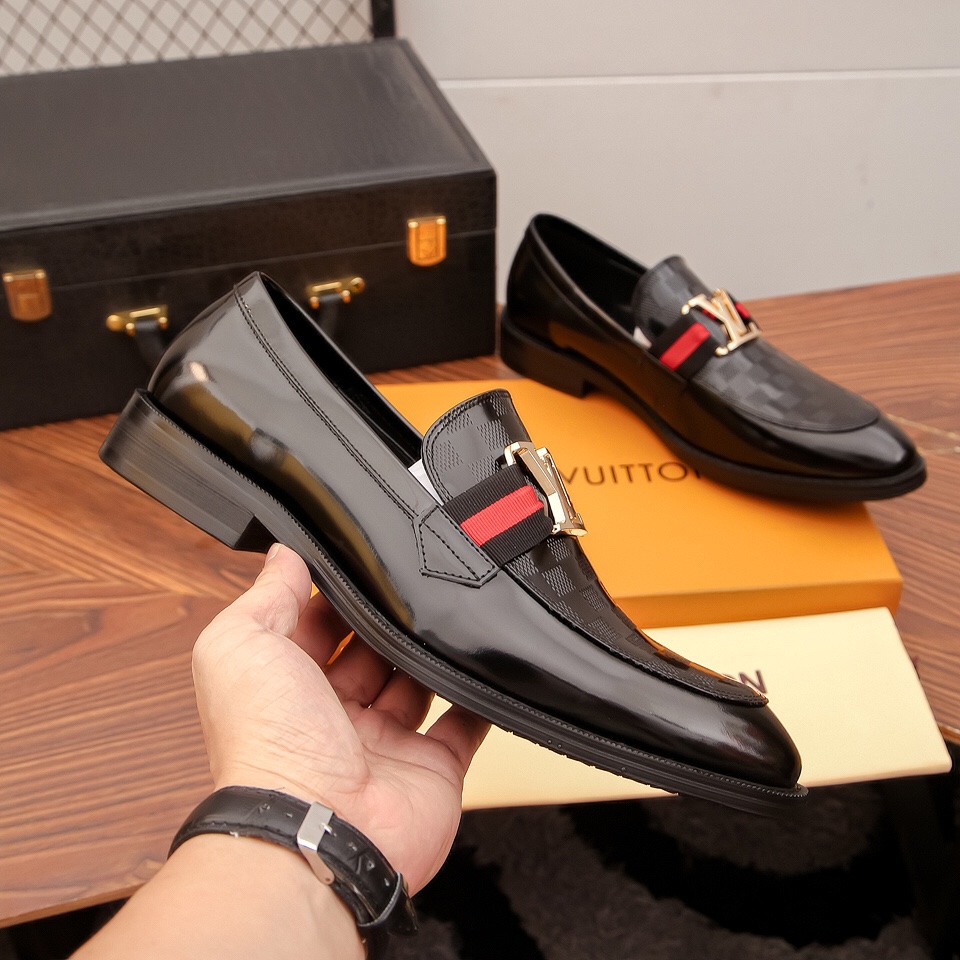 [LV] 2022 zapatos formales de negocios de gama alta estilo noble y elegante, practicidad y estilo y 