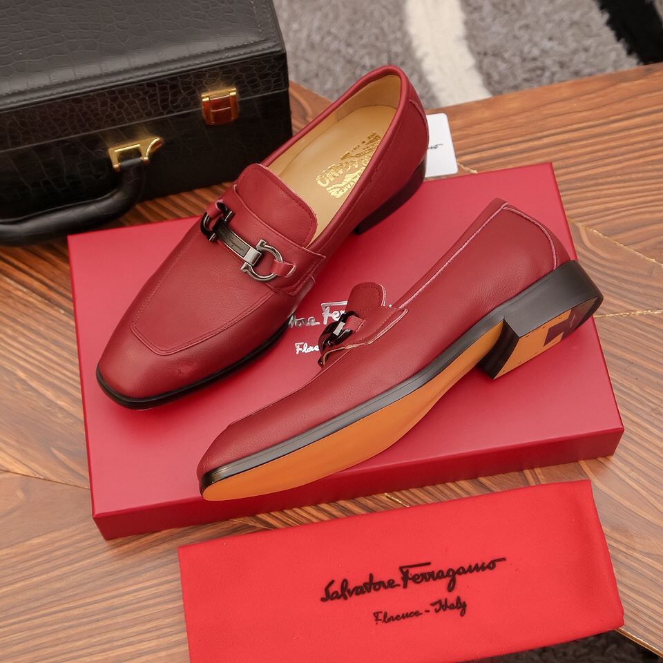 [Ferragamo / Philagram cortina] contrarrestar los últimos modelos de la original importado borde abi