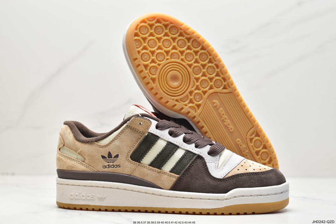 Overseas channel version original box original label Adidas Originals Forum 84 Low Tan GW4334