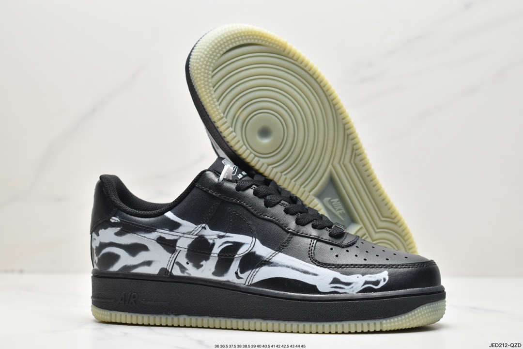 150 Air Force 1 Low '07”Black/Skeleton”空军一号经典低帮BQ7541-100