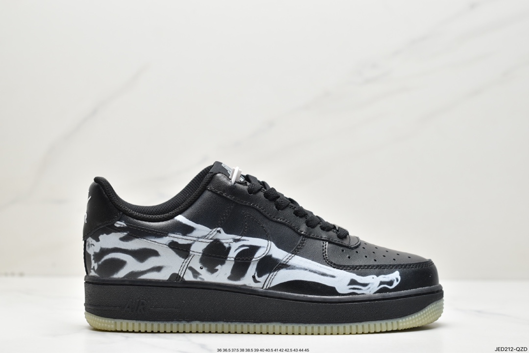 150 Air Force 1 Low '07”Black/Skeleton”空军一号经典低帮BQ7541-100