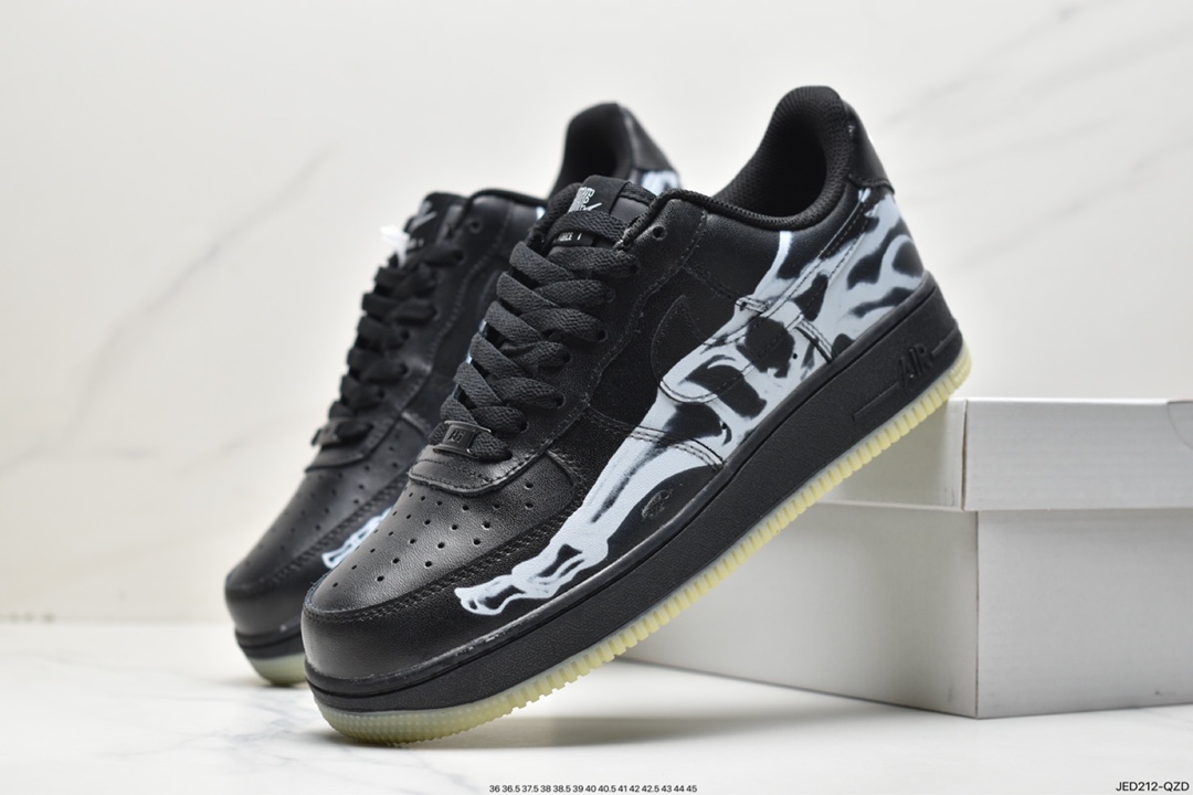 150 Air Force 1 Low '07”Black/Skeleton”空军一号经典低帮BQ7541-100