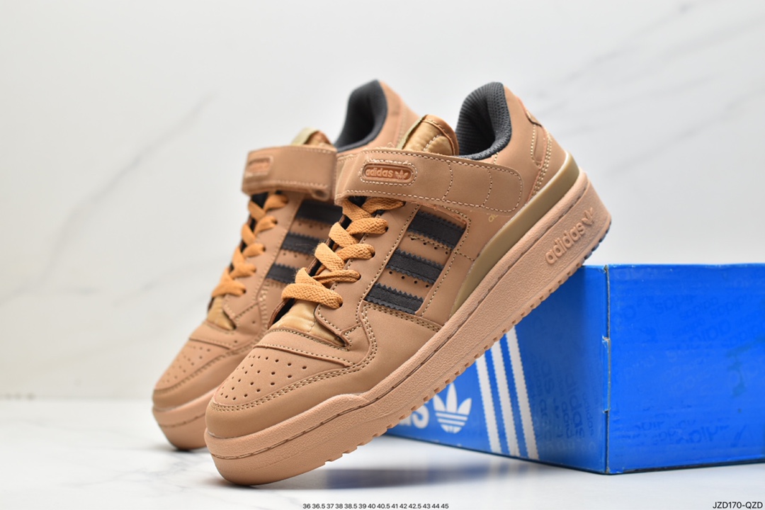 Adidas Clover Originals Forum 84 Low Roman Series Velcro Low Help HQ6937