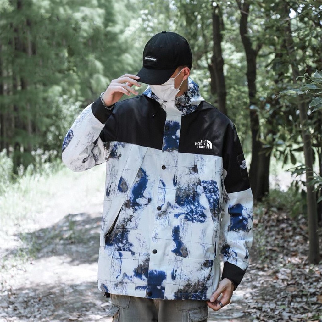 TheNorthFaceNorth 22Fw ink tie-dyed jacket coat upper body effect