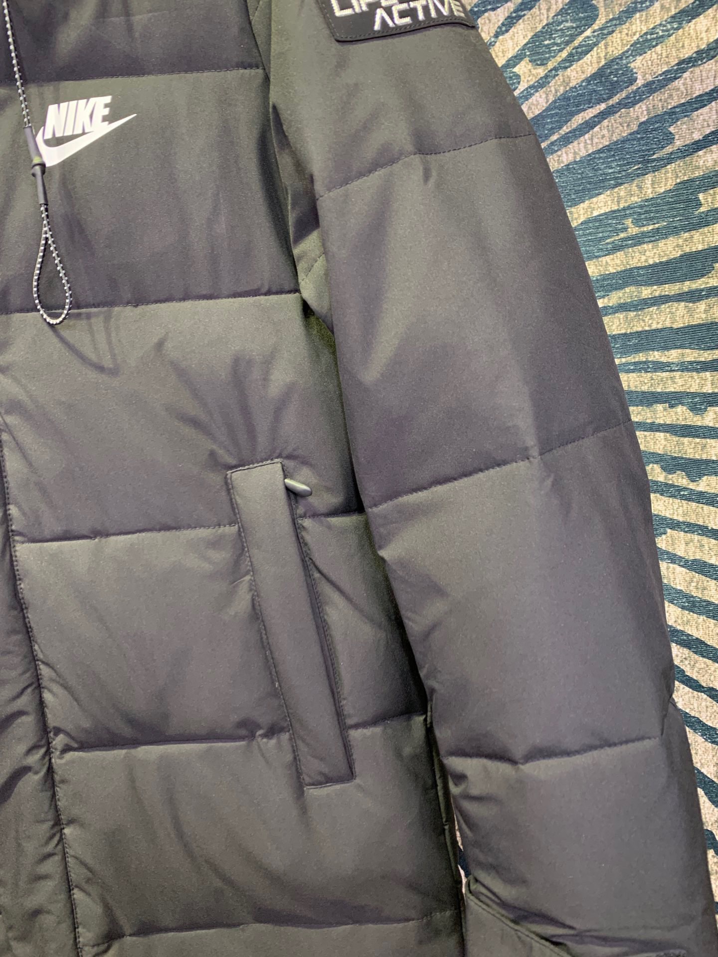 250 耐克nike 冬季爆款长版情侣款羽绒服 90%鸭绒