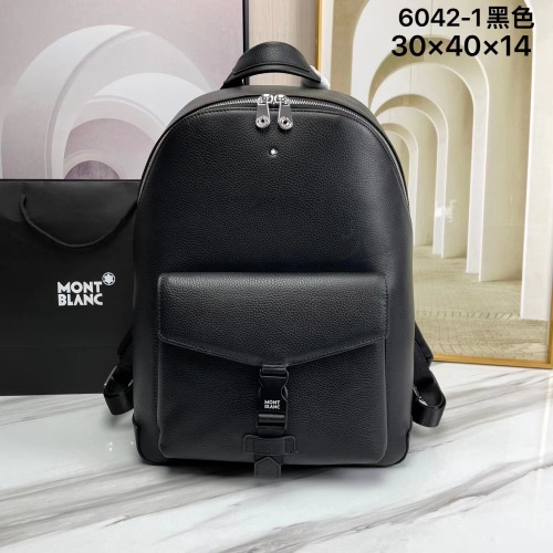 Montblanc 6042-1 Leather Backpack | Soft Calfskin, Black, 30x40x14 cm 1 Montblanc 6042-1 Leather Backpack | Soft Calfskin, Black, 30x40x14 cm