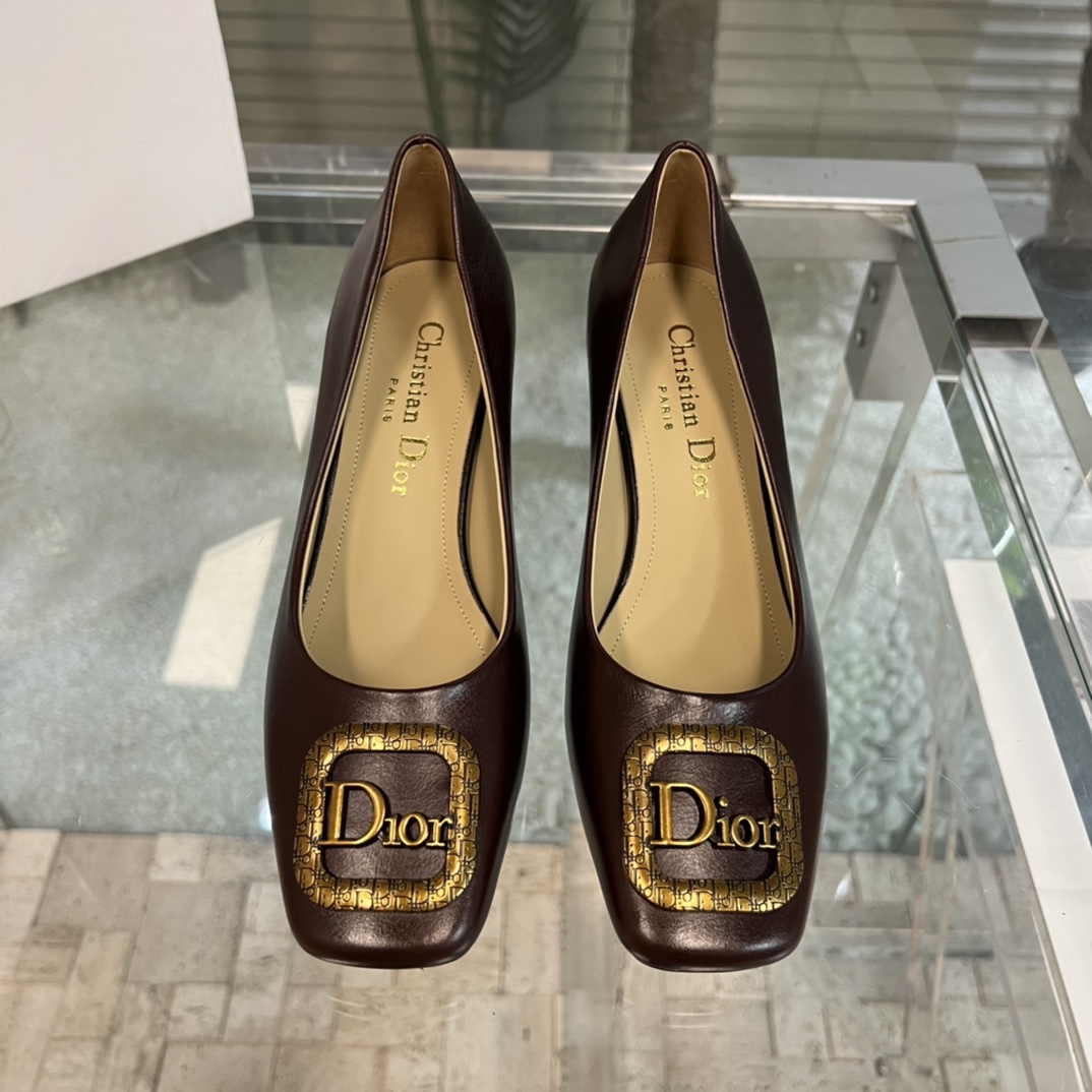 Dior Single Layer Shoes Genuine Leather Spring Collection