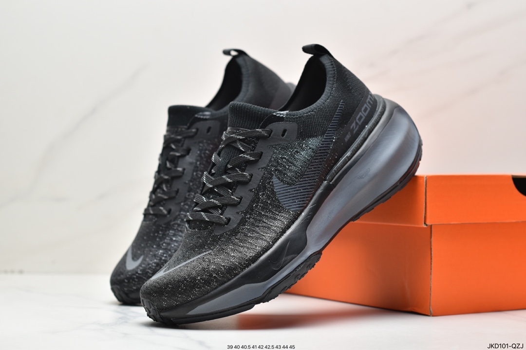 160 耐克NIKE ZOOMX INVINCIBLE RUN FK3 短跑马拉松系带系列轻量慢跑鞋 DR2615-002