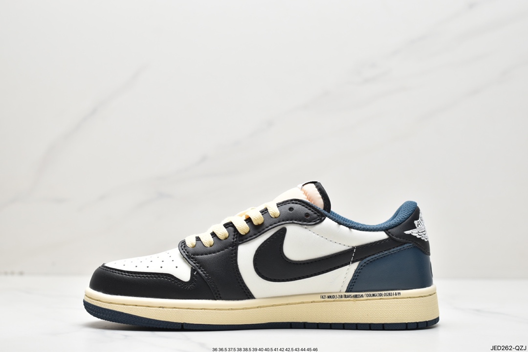 150 Fragment x Travis Scott x Air Jordan 1 Low 三方联名闪电倒钩低帮DM7866-400