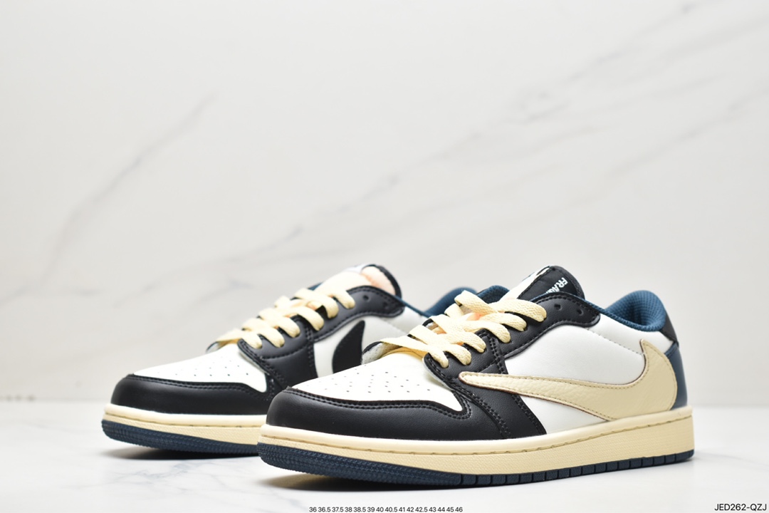 150 Fragment x Travis Scott x Air Jordan 1 Low 三方联名闪电倒钩低帮DM7866-400