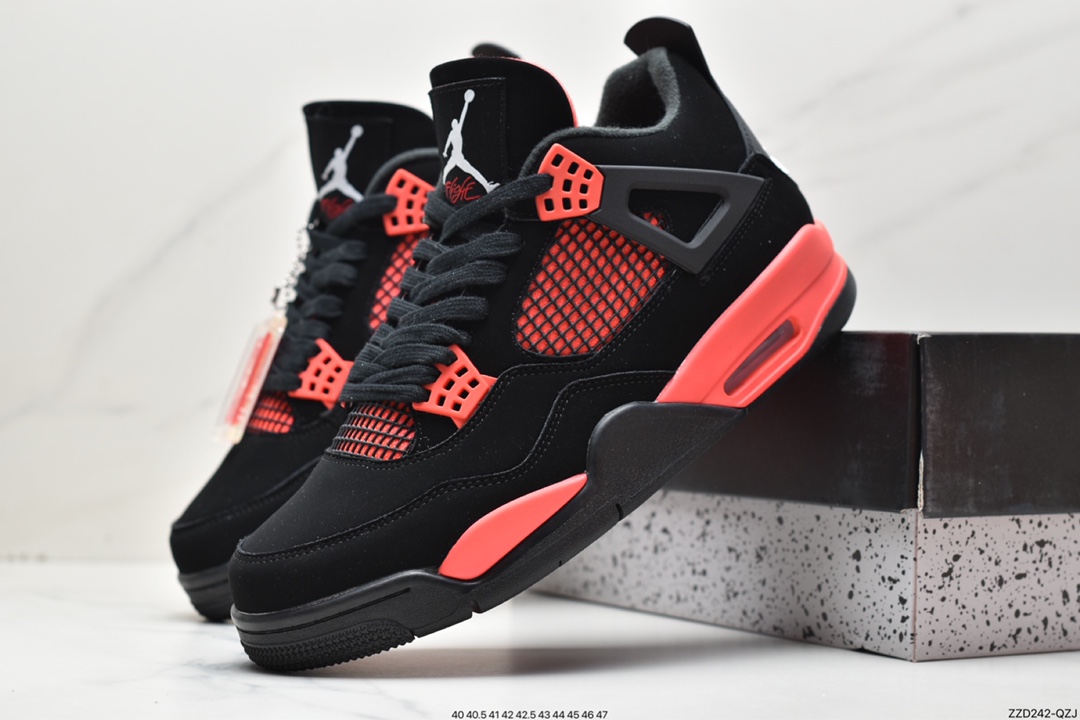 250 Nike Air Jordan 4 Retro OG”Fire Red”迈克尔·乔丹篮球鞋CT8527-016