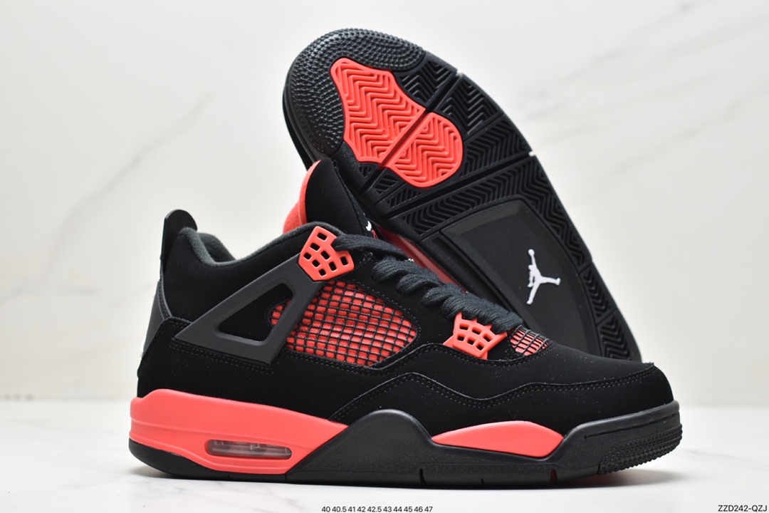 250 Nike Air Jordan 4 Retro OG”Fire Red”迈克尔·乔丹篮球鞋CT8527-016