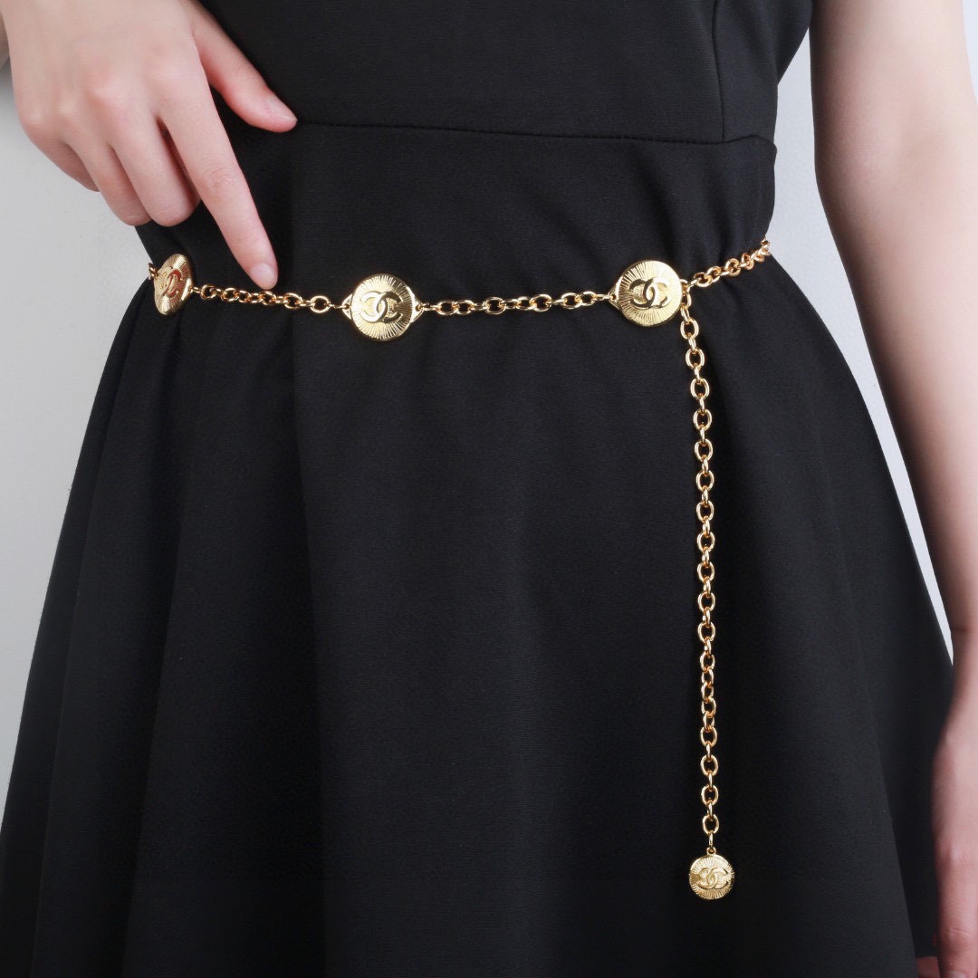 小香 Chanel 新品中古腰链 代购级别 一比一品质 香奈鹅 系列 经典cc logo 风格高级百搭 