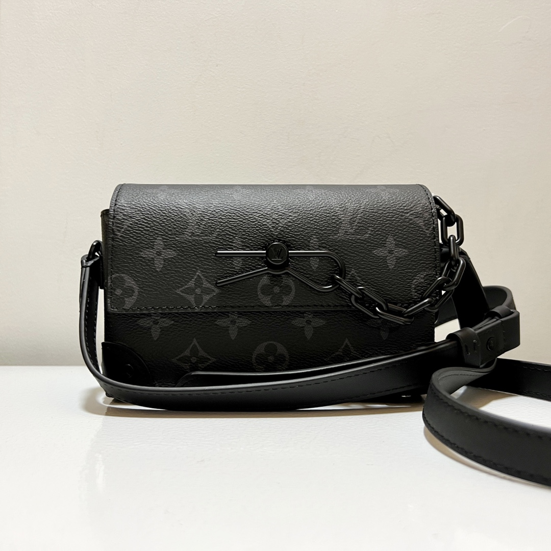 Louis Vuitton Crossbody & Shoulder Bags Black Unisex Monogram Eclipse Mini M81783