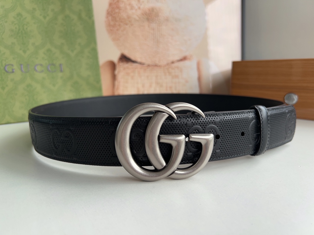 “GG 4.0 cm Fire Belt: Classic and Elegant Men’s Fashion Accessory” - 图片 1