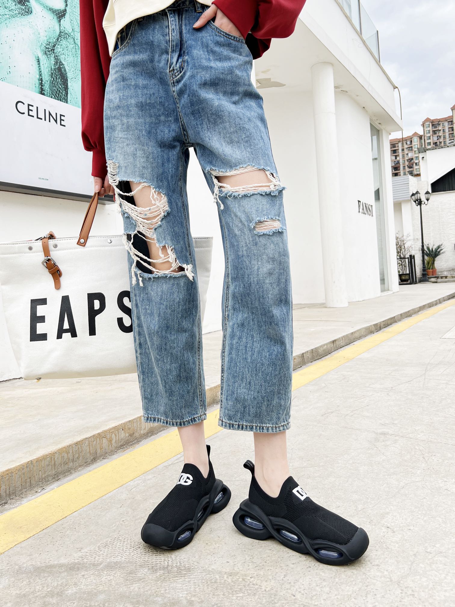 B8159260 Dugarbana D&G Wave Series Couple’s Sneakers with Air Cushions - 图片 5