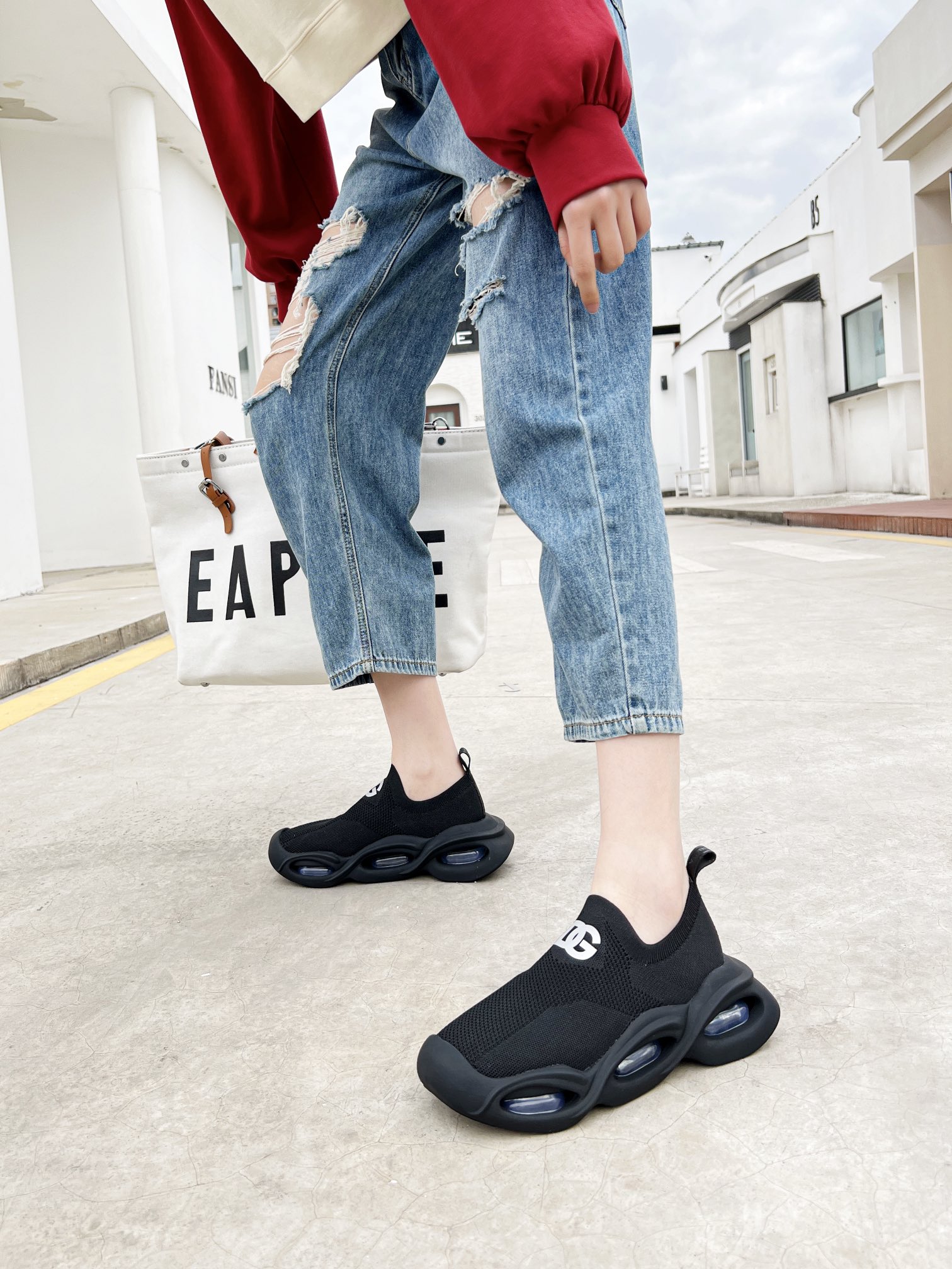 B8159260 Dugarbana D&G Wave Series Couple’s Sneakers with Air Cushions - 图片 7