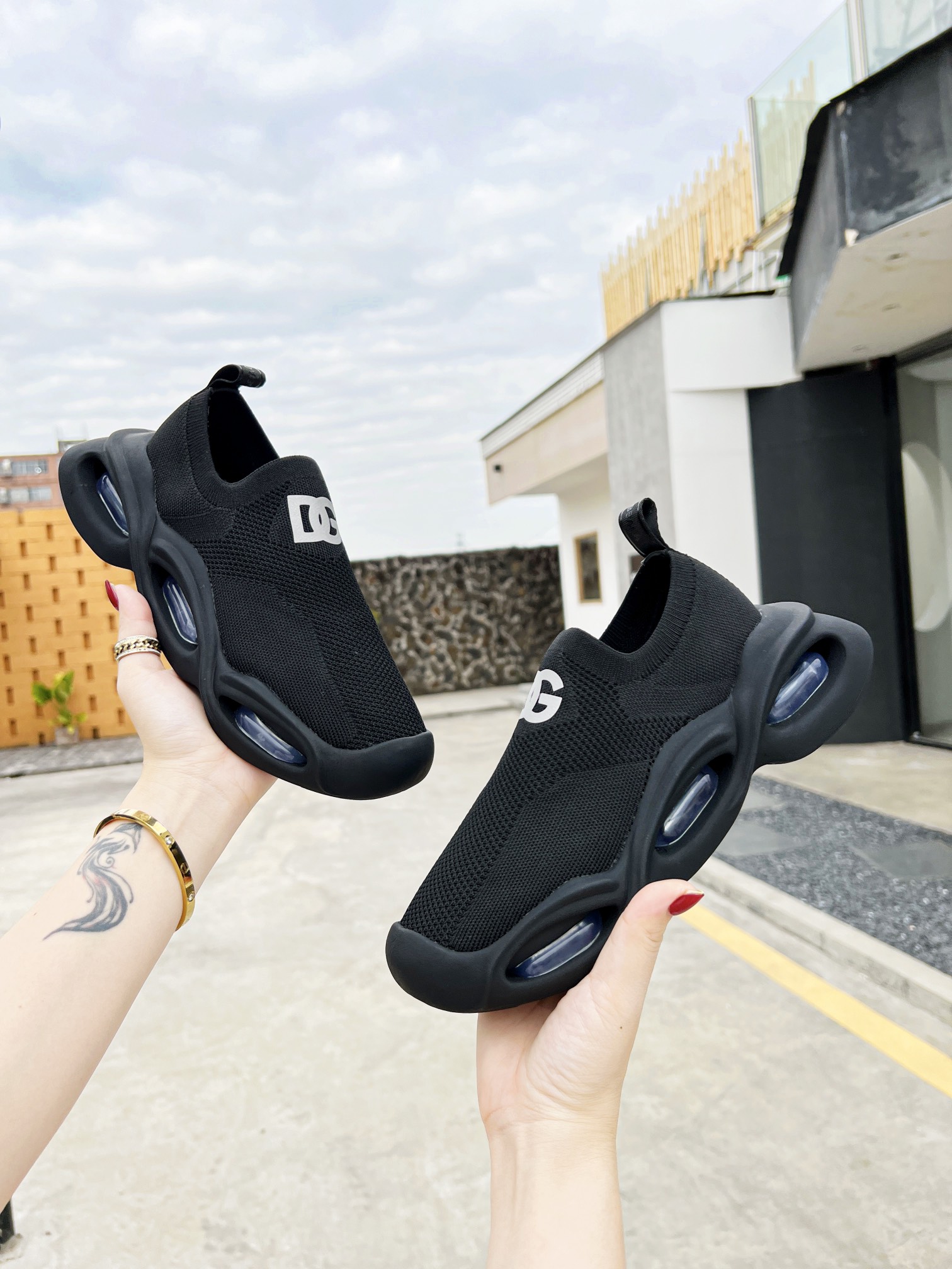 B8159260 Dugarbana D&G Wave Series Couple’s Sneakers with Air Cushions - 图片 2